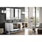 James Martin Vanities Athens 72in Double Vanity, Glossy White w/ 3 CM Charcoal Soapstone Quartz Top E645-V72-GW-3CSP - alternate 7